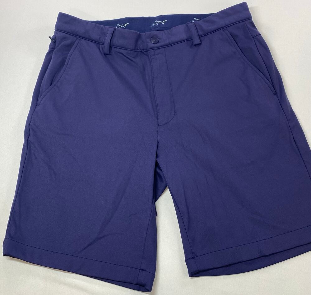 Greg Norman Dark Purple Golf Shorts Men’s 32 – Performance Stretch 79/21